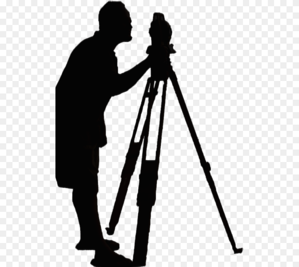 Surveyor Photography Silhouette Surveying, Tripod, Adult, Female, Person Png Image