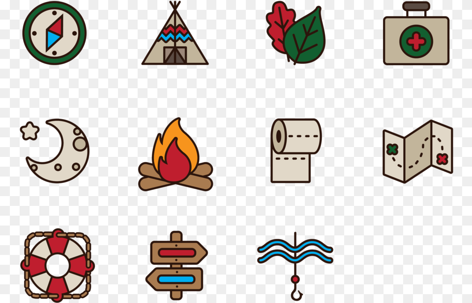 Survival Camp Icons Copy Png Image