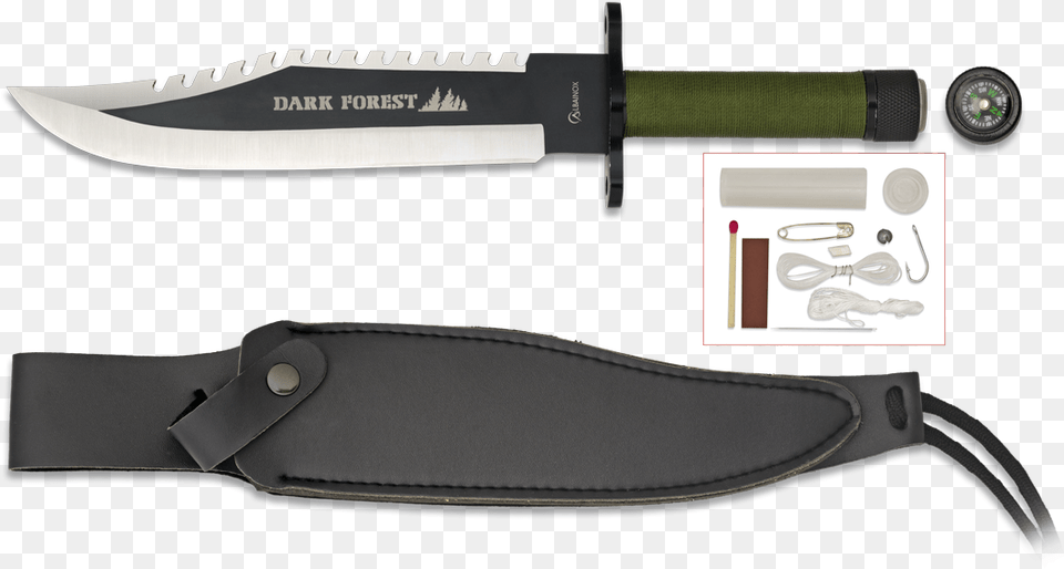 Survival Knife Dark Forest Survival Knife, Blade, Dagger, Weapon Free Png Download