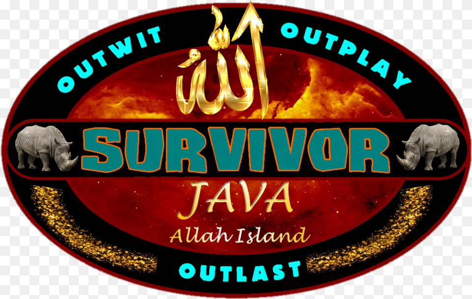 Survivor Java Allah Island Logo Survivor, Animal, Elephant, Mammal, Wildlife Free Png