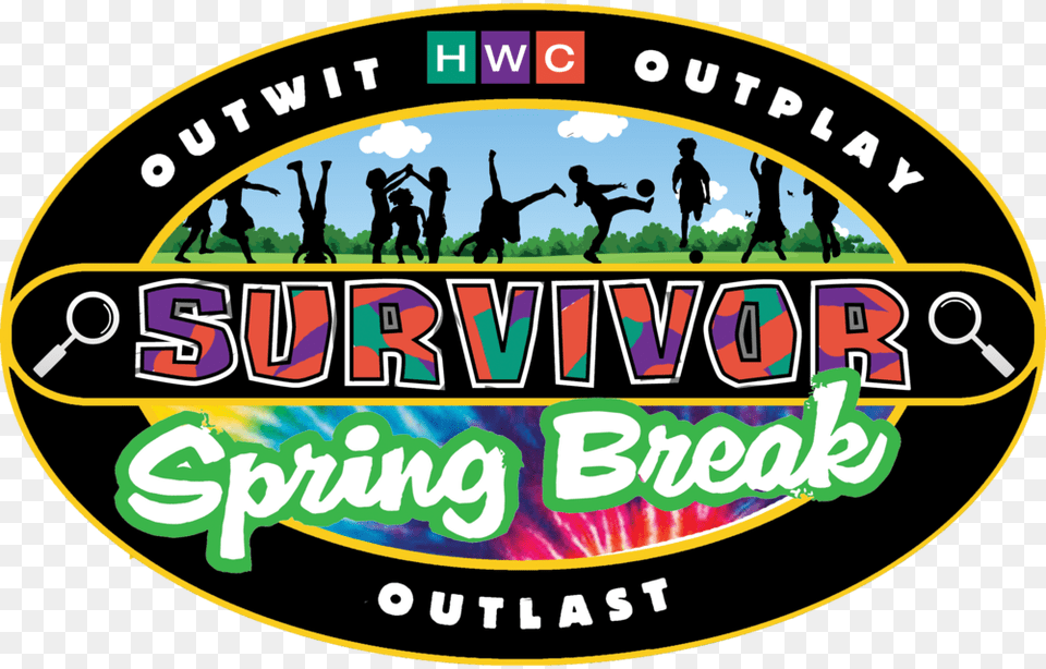 Survivor Template Spring Break Logo Flat Emblem, Person Free Transparent Png