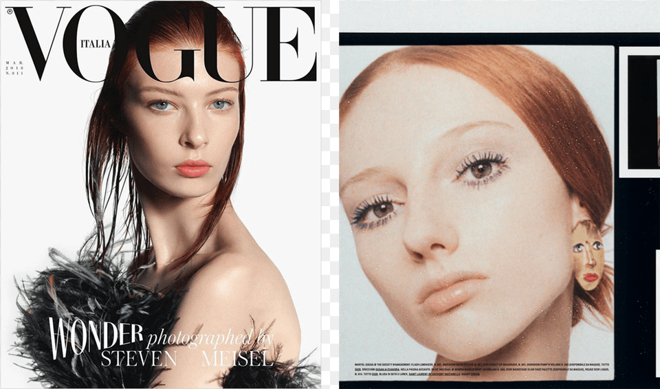 Susan Alexandra Featured In Vogue Italia Vogue Italia March 2018, Adult, Female, Person, Publication Free Png Download