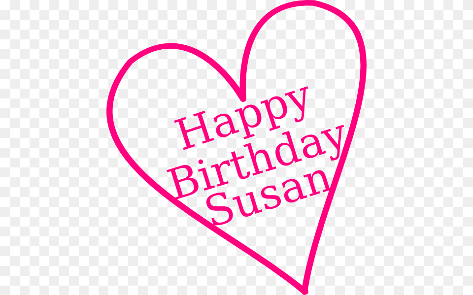 Susan Happy Birthday Clip Art Susan Birthday, Heart, Text, Dynamite, Weapon Png
