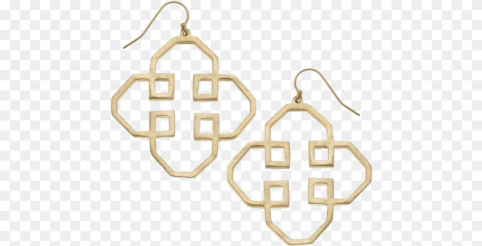 Susan Shaw Handcast Gold Filigree Cut Out Earrings Merki Sveitarflaga, Accessories, Earring, Jewelry Png Image