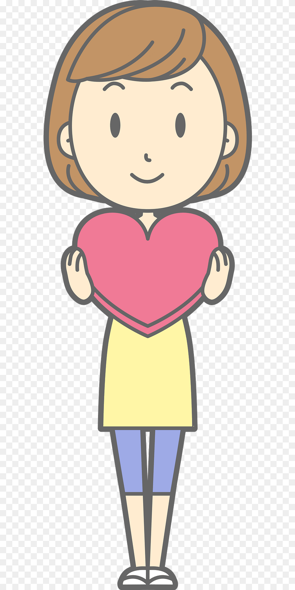 Susan Woman Is Holding A Red Heart Clipart, Book, Person, Publication, Face Free Transparent Png