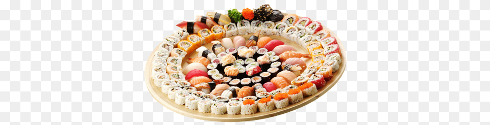 Sushi, Platter, Dish, Food, Meal Free Png Download