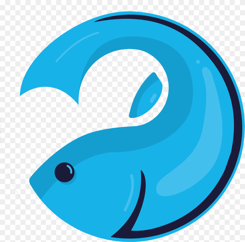 Sushi And Teriyaki Blue Fish, Logo, Animal, Sea Life, Disk Png Image