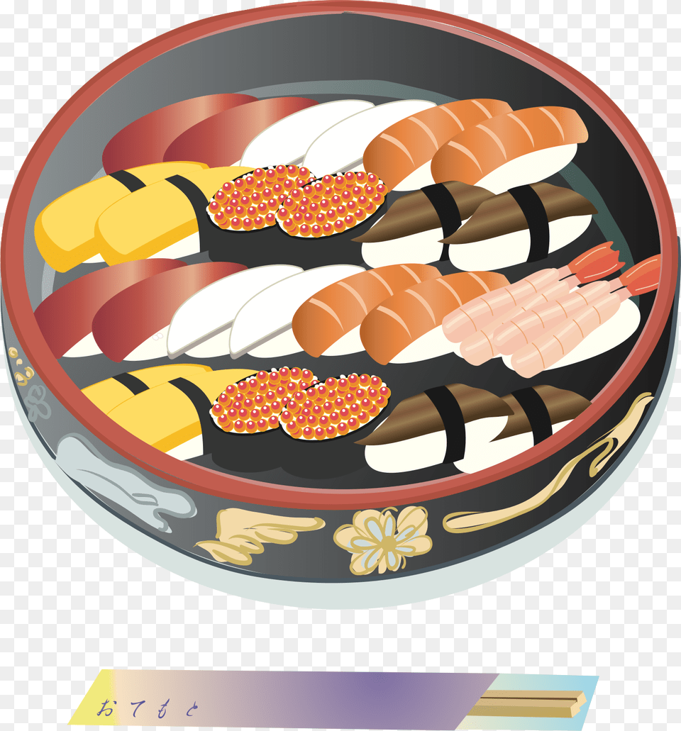 Sushi Arrangement Clip Arts Sushi Tray Clipart, Dish, Food, Meal, Grain Png Image