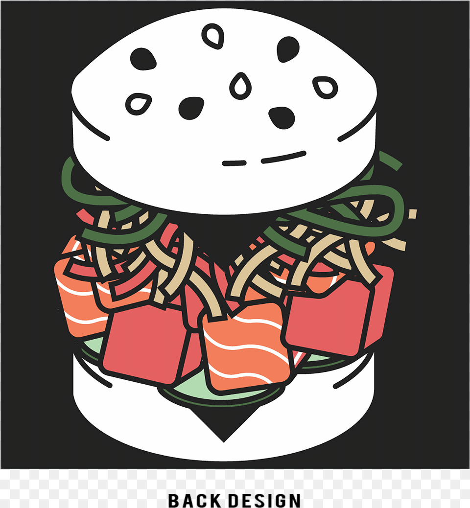 Sushi Burger Cartoon, Jar, Face, Head, Person Png Image