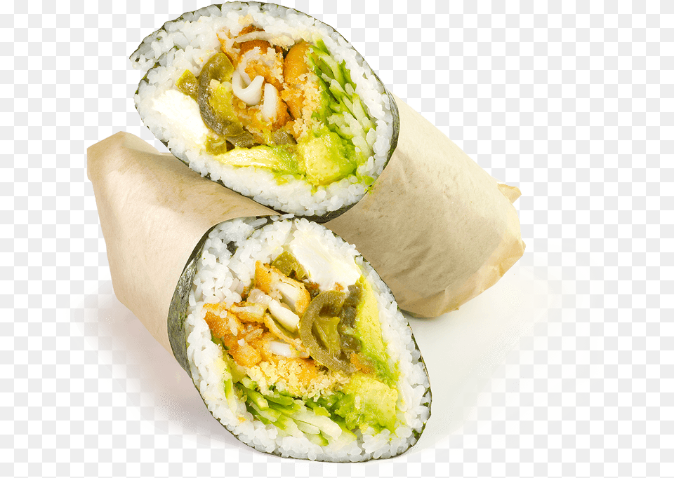 Sushi Burrito, Dish, Food, Meal, Sandwich Wrap Free Png Download