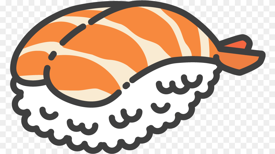 Sushi Cartoon, Meal, Dish, Food, Seashell Free Png
