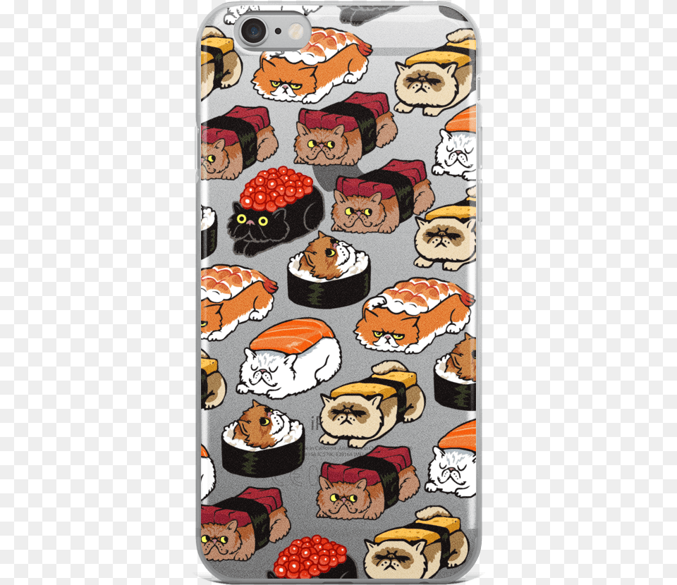 Sushi Cat Phone Case, Lunch, Dish, Food, Meal Png