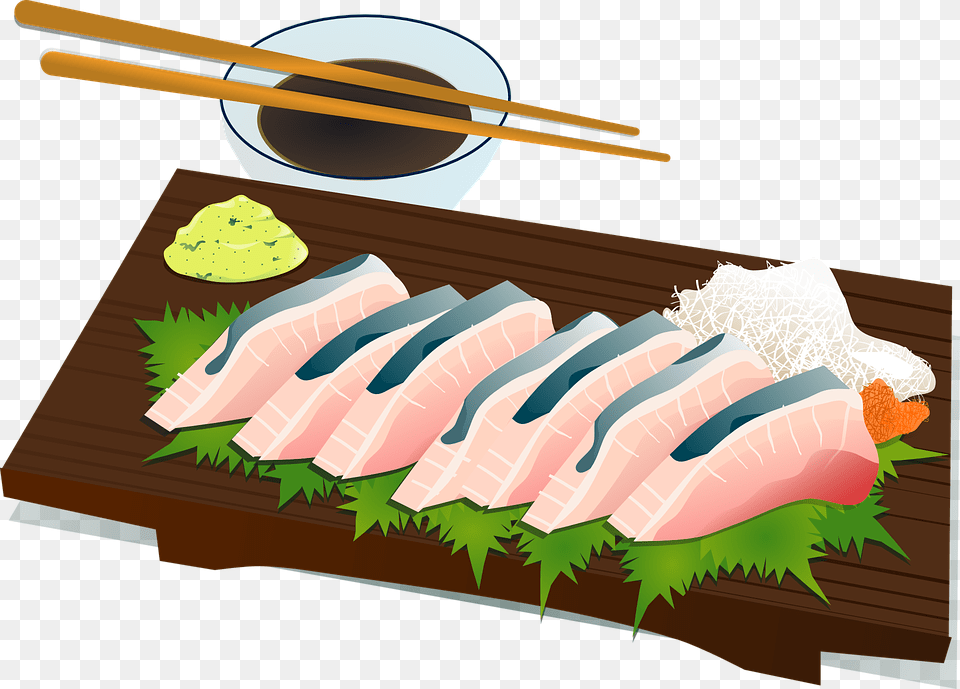 Sushi Chopsticks Culture Fish Raw Salmon Food Japanese Foods Clipart, Meal, Dish, Rice, Produce Free Png Download