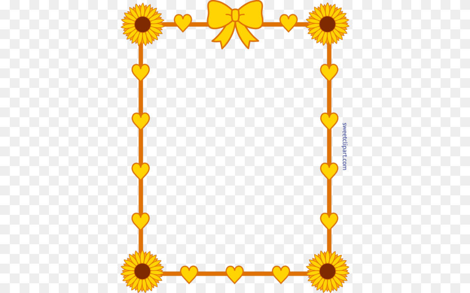 Sushi Clipart Border, Flower, Plant, Daisy, Sunflower Free Transparent Png