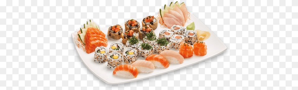 Sushi E Sashimi Combinado Sushi, Dish, Meal, Food, Lunch Free Transparent Png