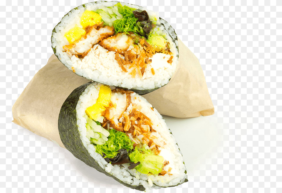 Sushi Freak Burrito, Dish, Food, Meal, Food Presentation Png Image