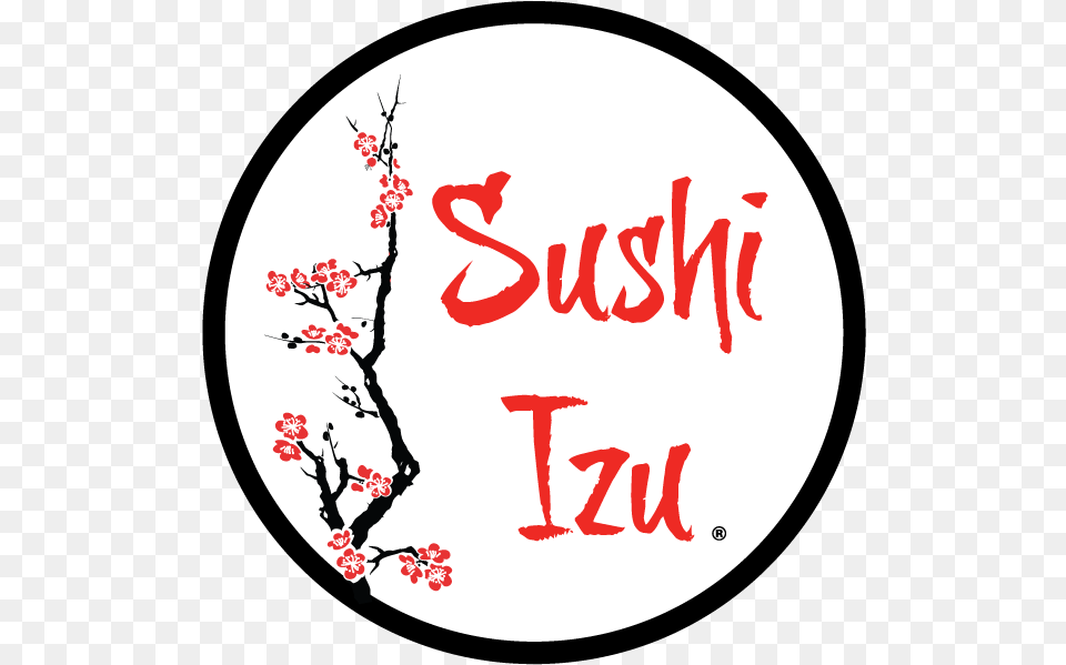 Sushi Izu Sushi Izu Logo, Flower, Plant, Cherry Blossom, Disk Free Transparent Png