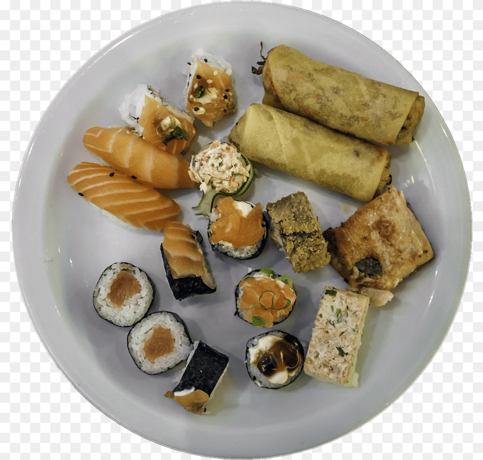 Sushi Of Brazil Spring Roll, Dish, Food, Food Presentation, Meal Free Transparent Png