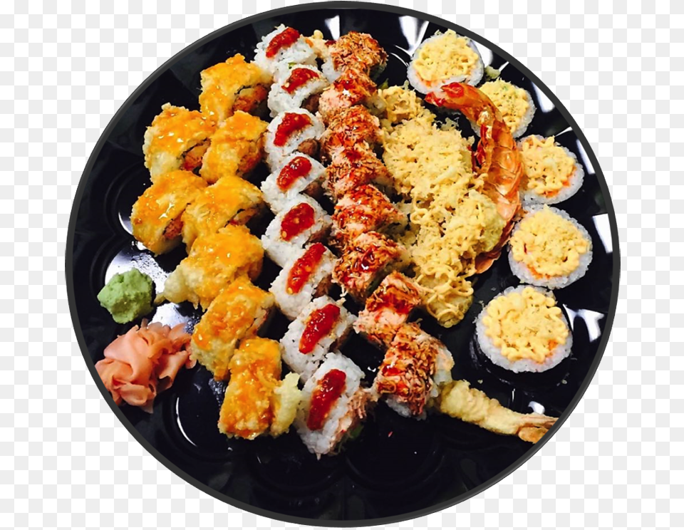 Sushi Party Platter Sushi, Food, Food Presentation, Meal, Plate Free Png