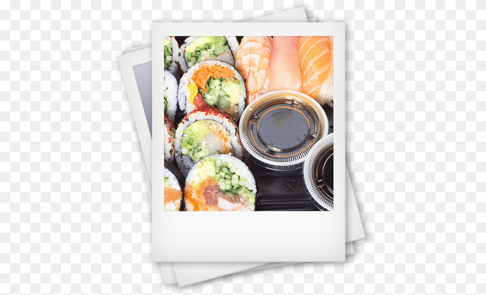 Sushi Polaroid Fresh Market Sushi Prices, Dish, Food, Meal, Lunch Free Png Download