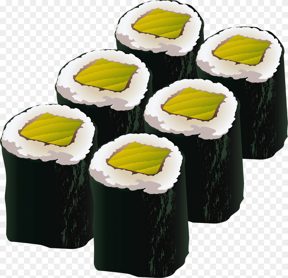 Sushi Roll Food Clipart, Dish, Grain, Meal, Produce Png Image