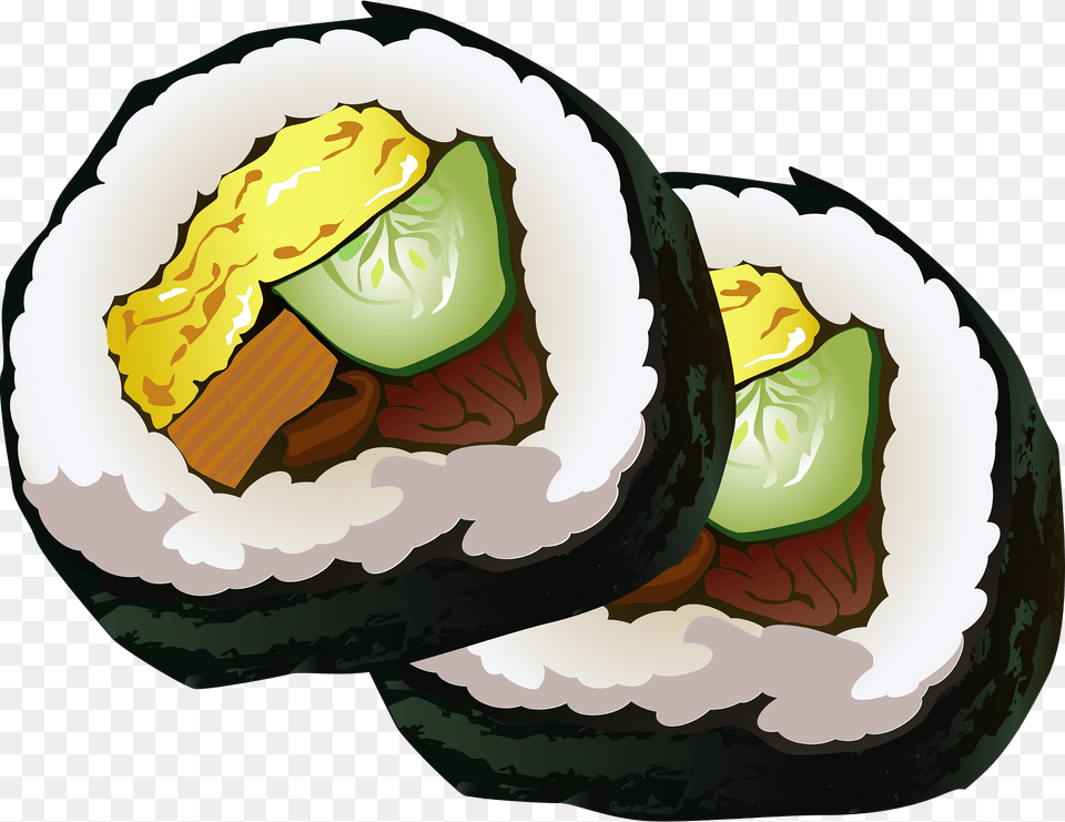 Sushi Roll Japanese Food Clipart, Meal, Dish, Grain, Rice Free Png Download