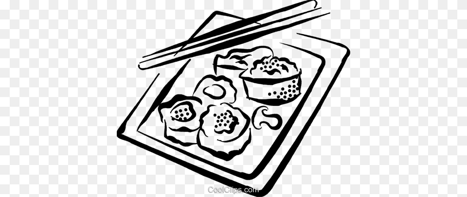 Sushi Royalty Vector Clip Art Illustration, Dish, Meal, Food, Lunch Free Png