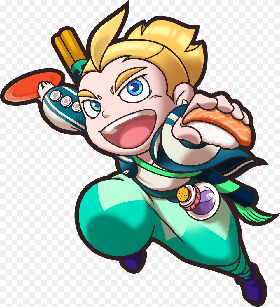 Sushi Striker The Way Of Sushido Musashi, Art, Graphics, Baby, Person Free Transparent Png