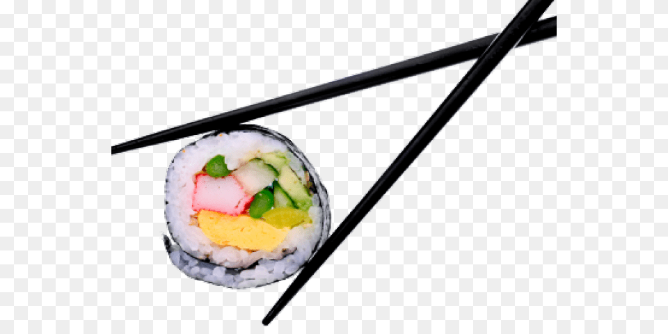 Sushi Transparent Images Sushi Rolls With Chopsticks, Dish, Food, Meal, Grain Png Image