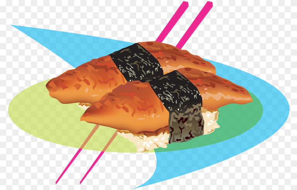 Sushi Wok Chinese Food Rice Asian Cuisine Dish, Meal, Grain, Produce, Fish Free Transparent Png