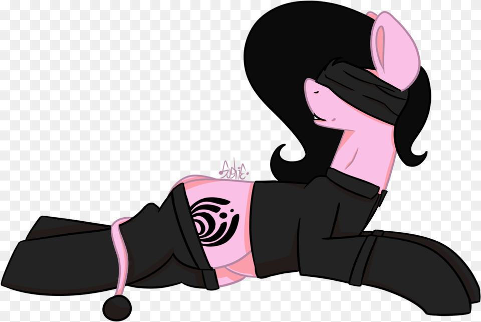 Sushie Blindfold Laying Down Oc Oc Only Oc Cartoon, Clothing, Glove, Body Part, Hand Free Png