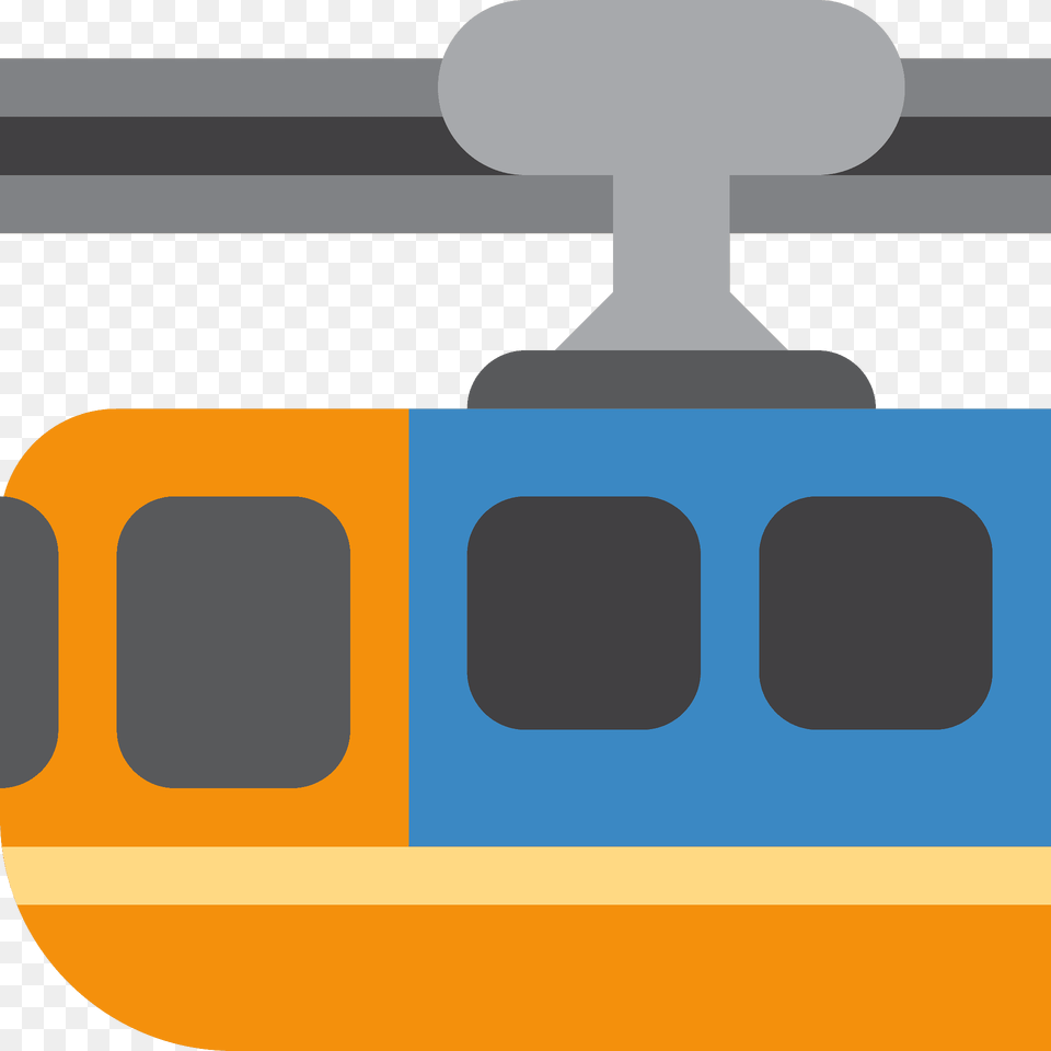 Suspension Railway Emoji Clipart, Transportation, Vehicle, Cable Car Png