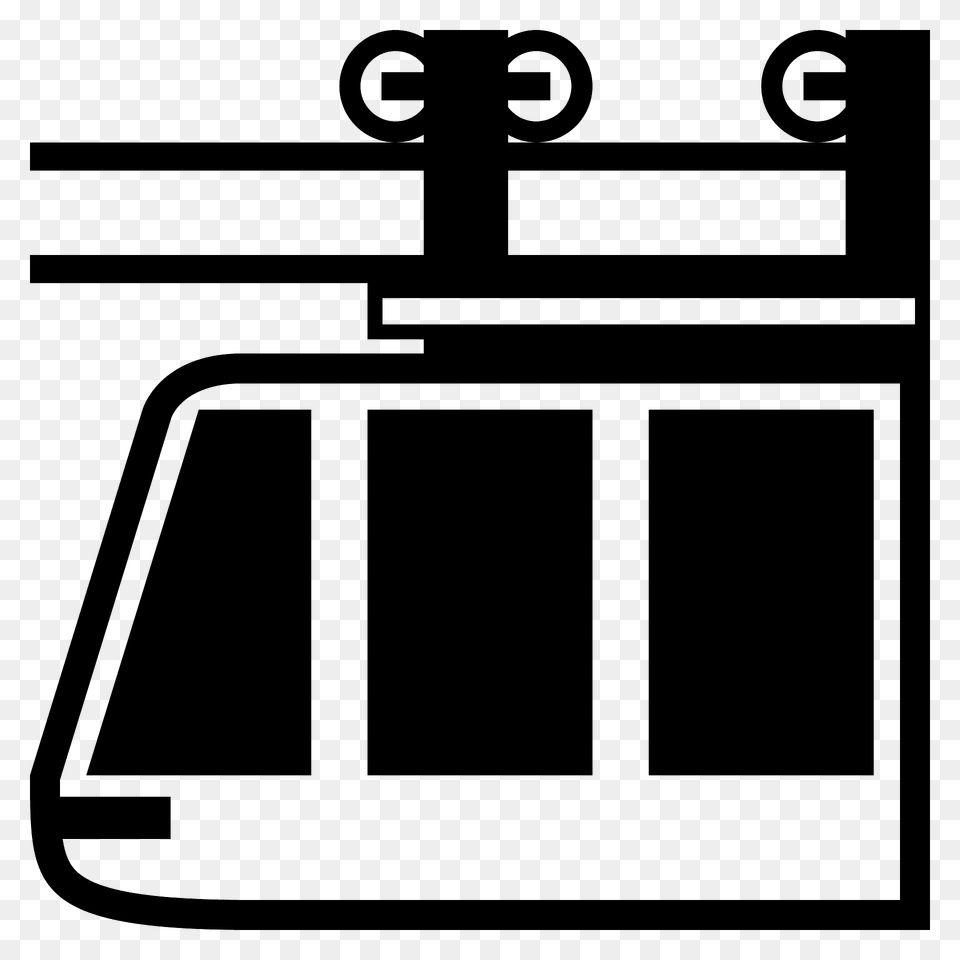 Suspension Railway Emoji Clipart, Cable Car, Transportation, Vehicle Free Transparent Png