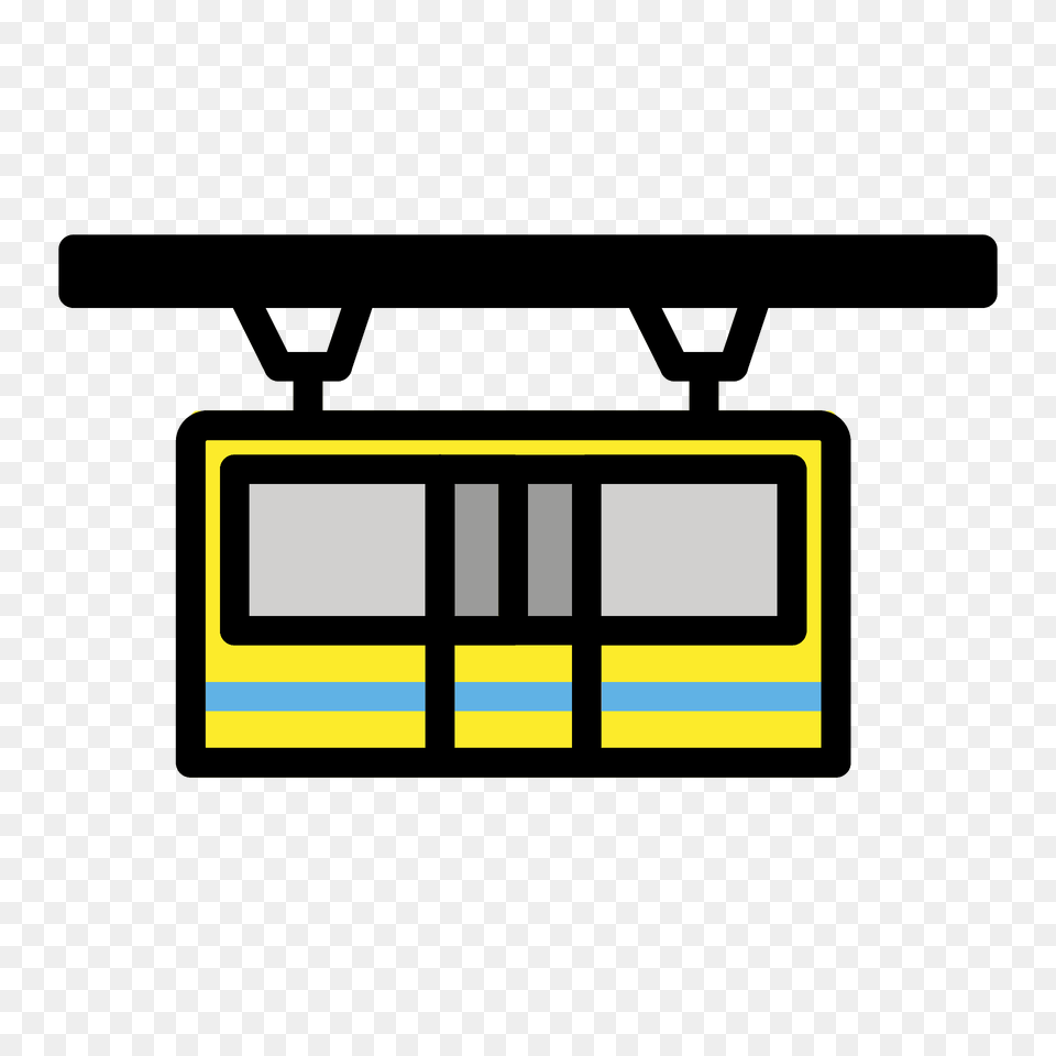 Suspension Railway Emoji Clipart, Bus Stop, Outdoors, Transportation, Vehicle Free Png