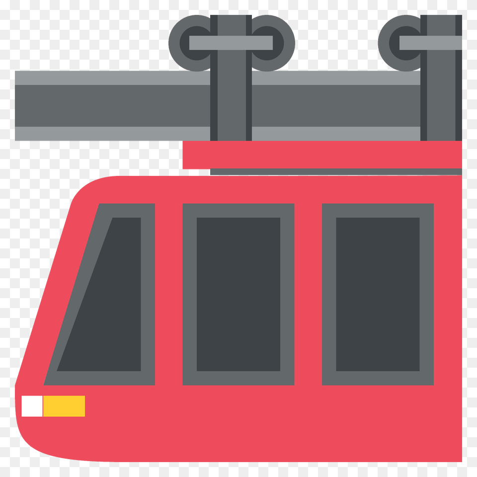 Suspension Railway Emoji Clipart, Cable Car, Transportation, Vehicle, First Aid Free Png