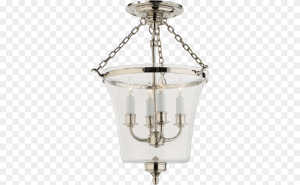Sussex Semi Flush Bell Jar 630 Height Visual Comfort Chc2209pn Ef Chapman Sussex 4 Light, Chandelier, Lamp, Light Fixture, Ceiling Light Free Transparent Png