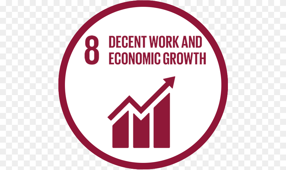Sustainable Development Goal Decent Work And Economic Growth Logo, Disk Png Image
