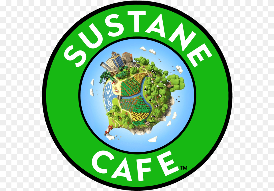 Sustane Cartoon Planet Logo V7 Cropped Tight Circle, Green, Outdoors, Land, Nature Free Png