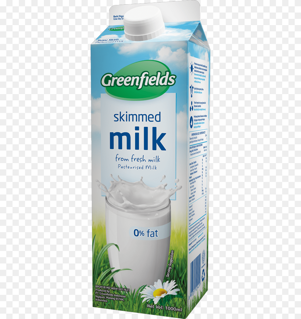 Susu Greenfield Skimmed Milk, Beverage, Dairy, Food, Dessert Free Png