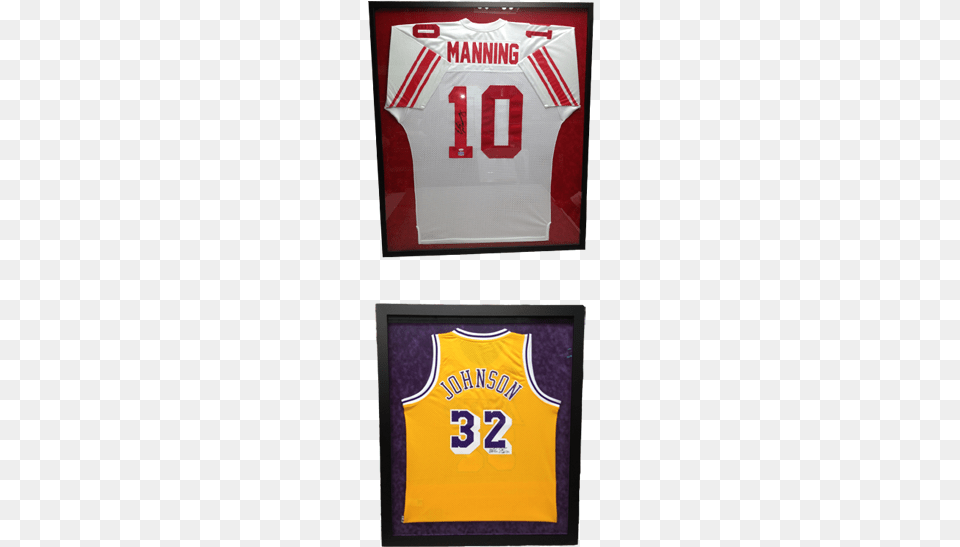 Sutton Place Frame Shop Magic Johnson Los Angeles Lakers Autographed Deluxe, Clothing, Shirt, Jersey, People Free Png Download