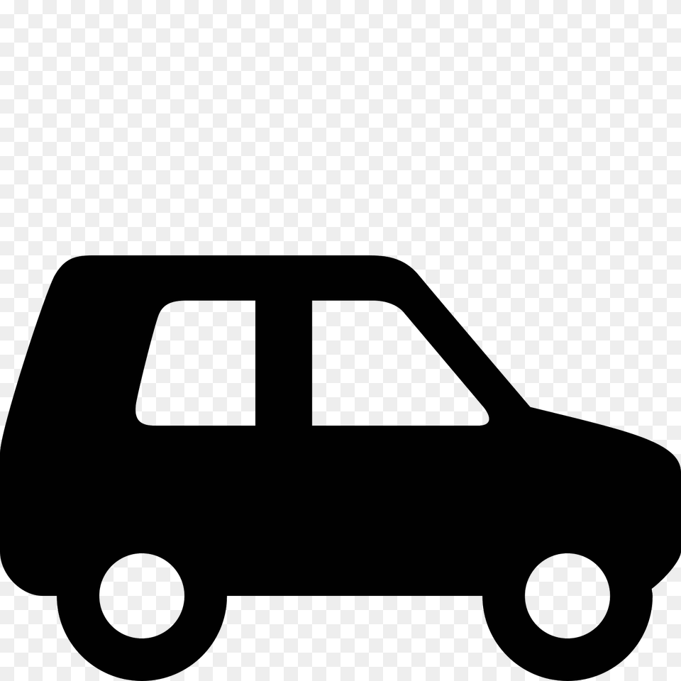 Suv Icon, Gray Free Png Download