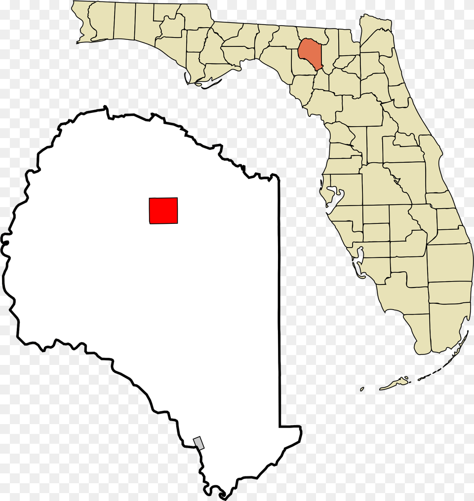 Suwannee County Florida Incorporated And Unincorporated County Florida, Plot, Chart, Map, Wedding Free Png Download