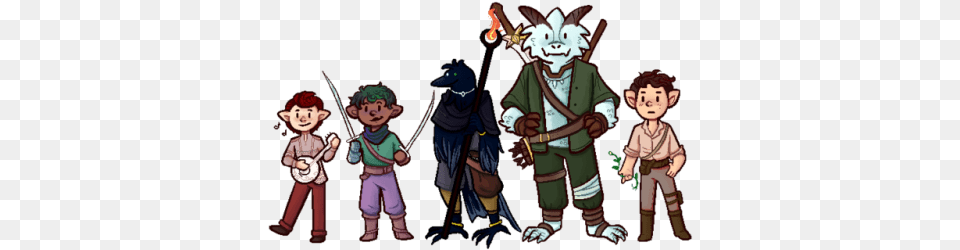 Suzirya Asked Me To Draw Her Dnd Party The Dandelion The Dandelion, Baby, Person, Face, Head Free Transparent Png