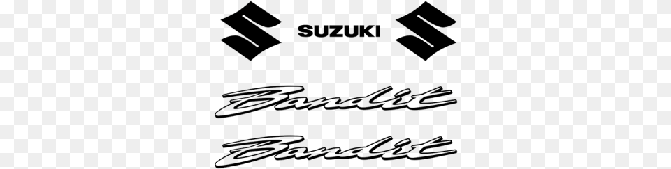 Suzuki Bandit Logo Suzuki Bandit Logo, Handwriting, Text, Smoke Pipe Free Transparent Png