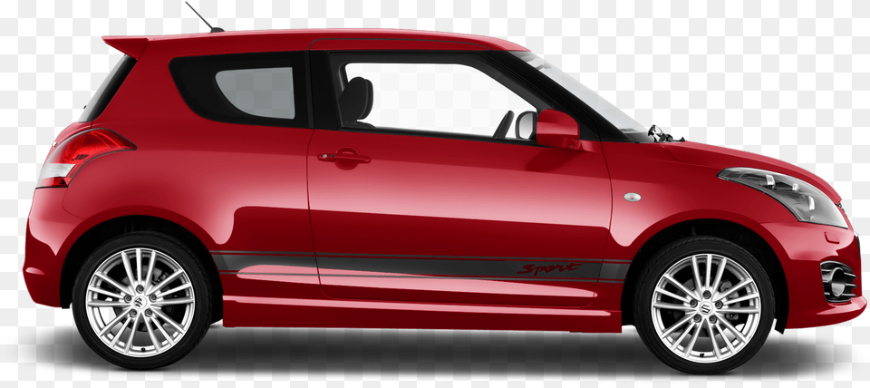 Suzuki Swift Company Car Side View Mitsubishi Mirage 2018 Wine Red, Transportation, Vehicle, Machine, Wheel Free Transparent Png