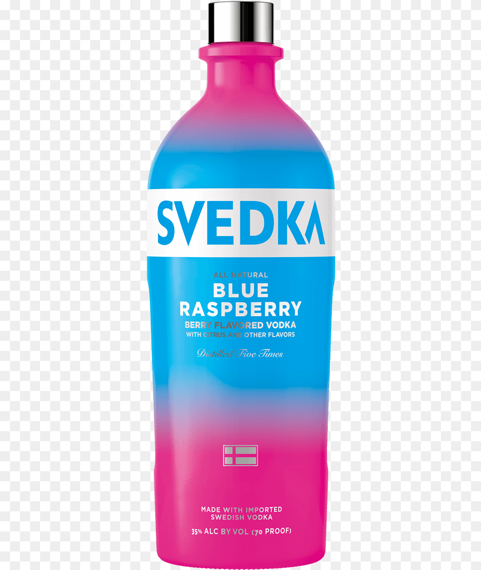 Svedka Blue Raspberry Solution, Bottle, Lotion, Cosmetics, Perfume Free Png