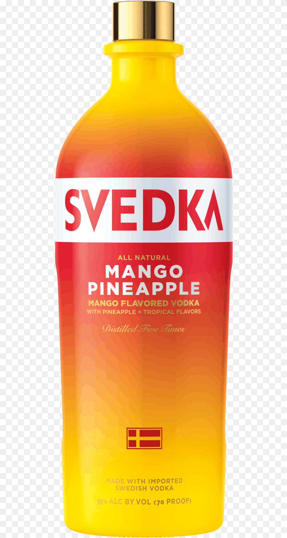 Svedka Mango Pineapple Vodka Bottle, Food, Ketchup, Beverage, Juice Free Png
