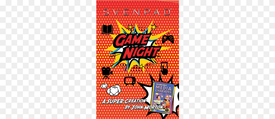 Svenpad Game Night Poster, Advertisement, Book, Publication, Comics Free Png Download