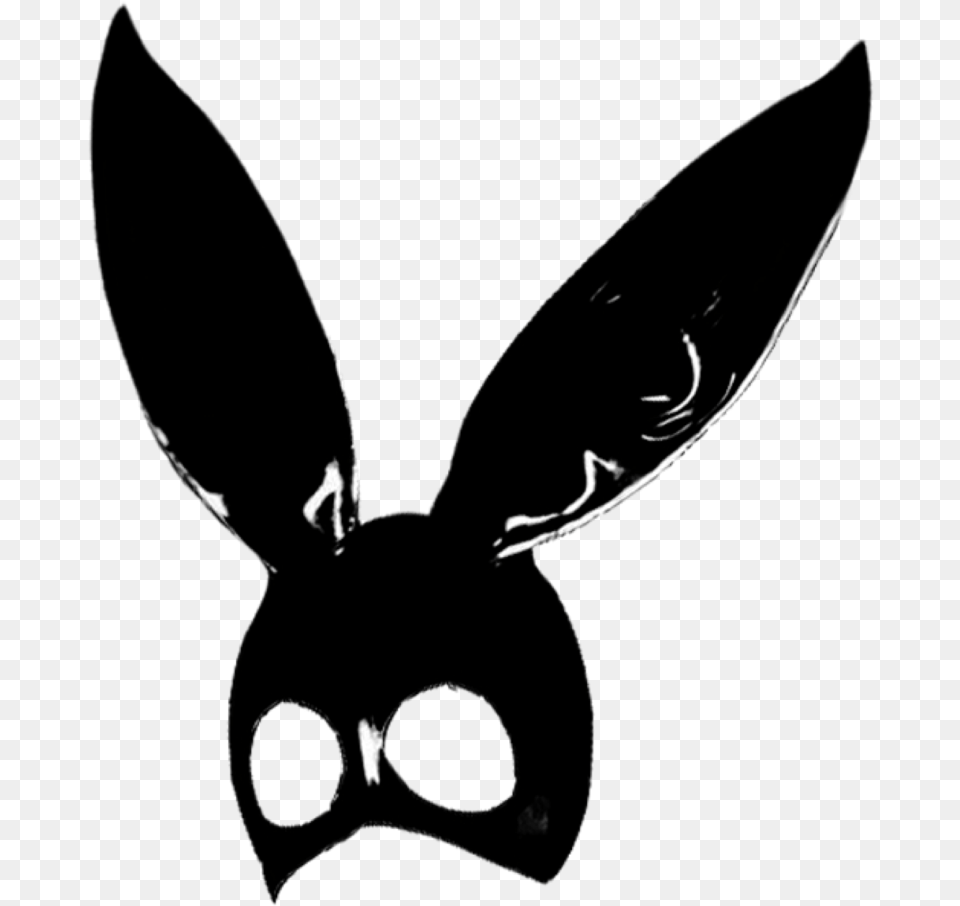 Svg Black And White Download Arianagrande Rabbit Ear Dangerous Woman Bunny Ears, Silhouette Free Transparent Png