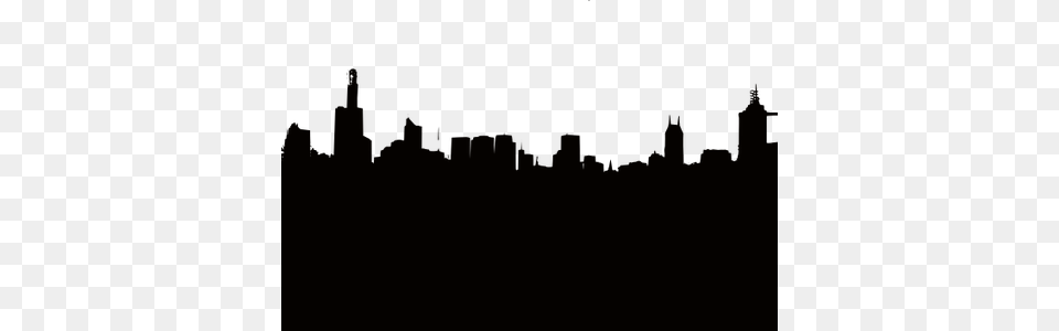 Svg Black And White Download Wallpaper Gotham City City Skyline Silhouette, Urban, Metropolis, Sky, Outdoors Free Png
